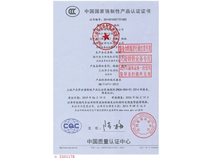 中國(guó)國(guó)家強(qiáng)制性產(chǎn)品認(rèn)證證書(shū)